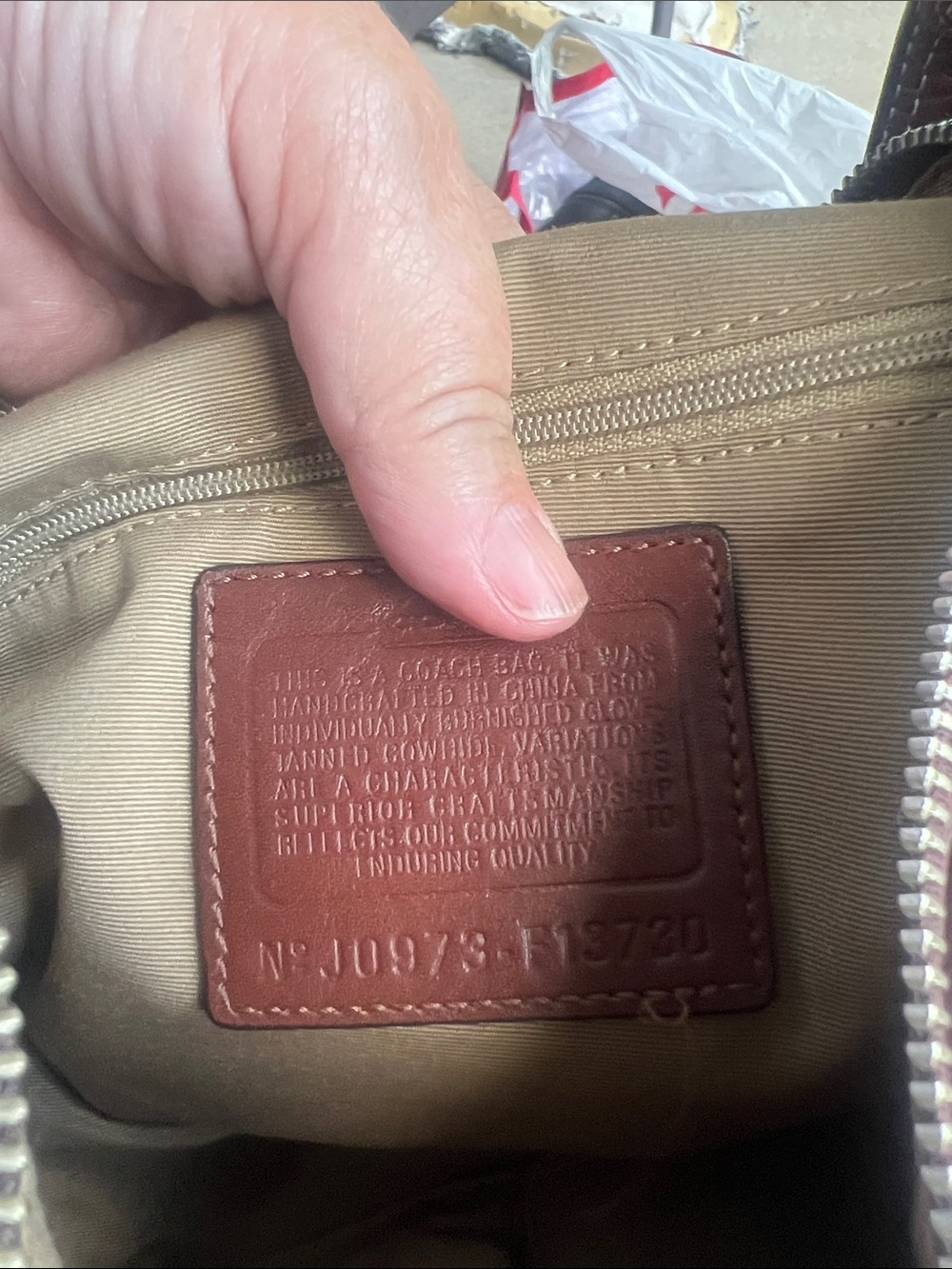 Coach F13730 Soho Pleated rustic cognac pleated saddle/Hobo Bag - Picture 7 of 13